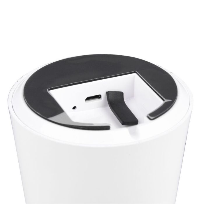 Hvid udendørs bordlampe modern, Rachelle, 2W, 3000K LED, IP44, med brytare