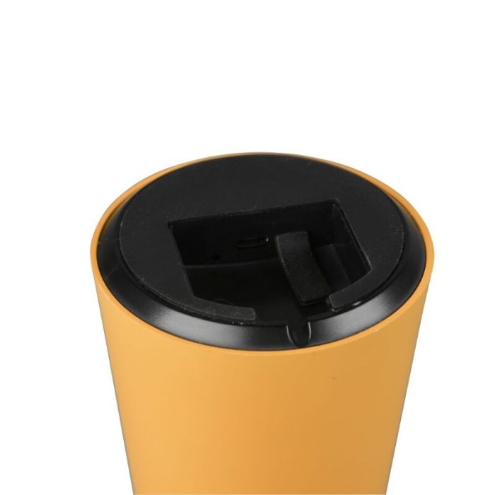 Gul udendørs bordlampe modern, Rachelle, 2W, 3000K LED, IP44, 3 trins lysdæmper