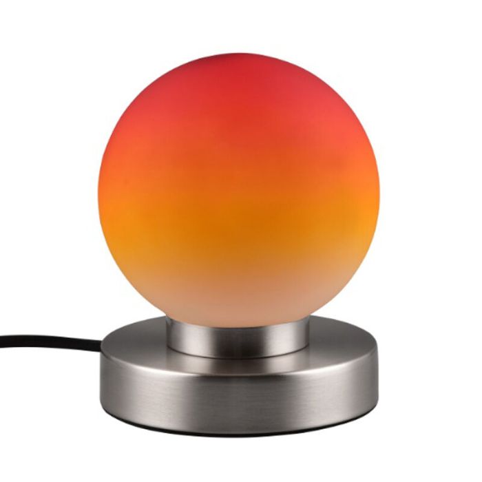 Nikkel bordlampe metal, Serdal, med brytare
