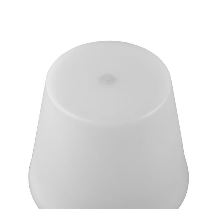 Hvid genopladelige bordlampe plast, Suman, 2W, varm til kold hvid justerbar LED, IP44, med beröringsdimmer