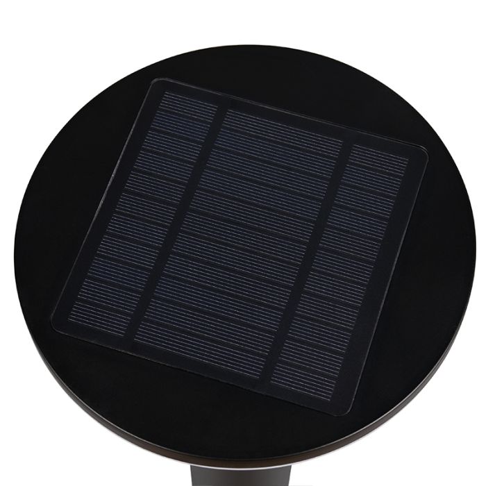 Sort udendørslampe gulvlampe solcelle modern, Nebahat, 3W, 4000K LED, IP44
