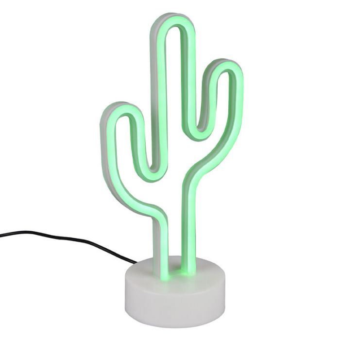 Grøn bordlampe til børneværelse plast, Setian, 1W, 3000K LED