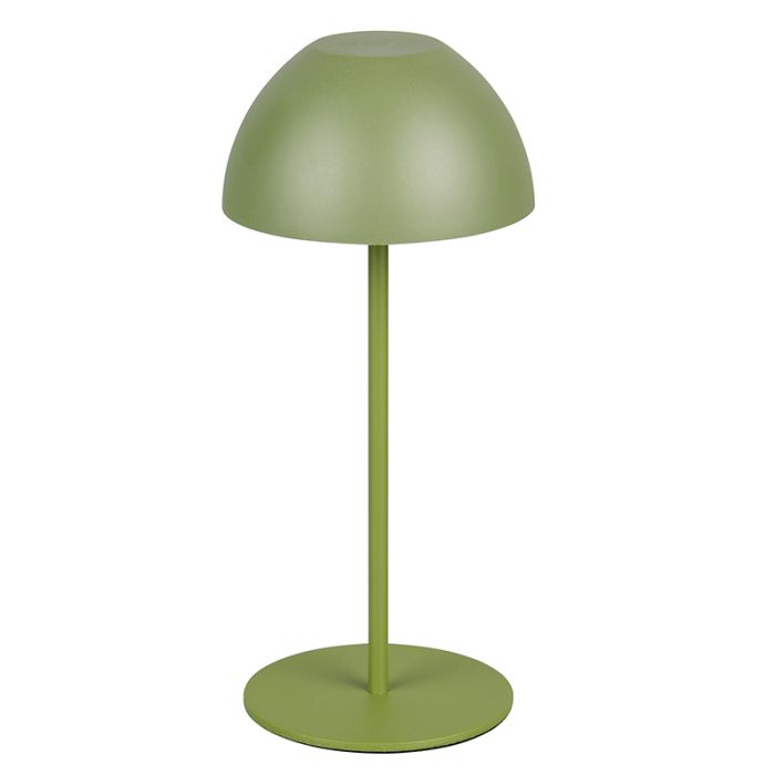 Grøn genopladelige bordlampe plast, Mikhail, 2W, 3000K LED, IP44, med beröringsdimmer