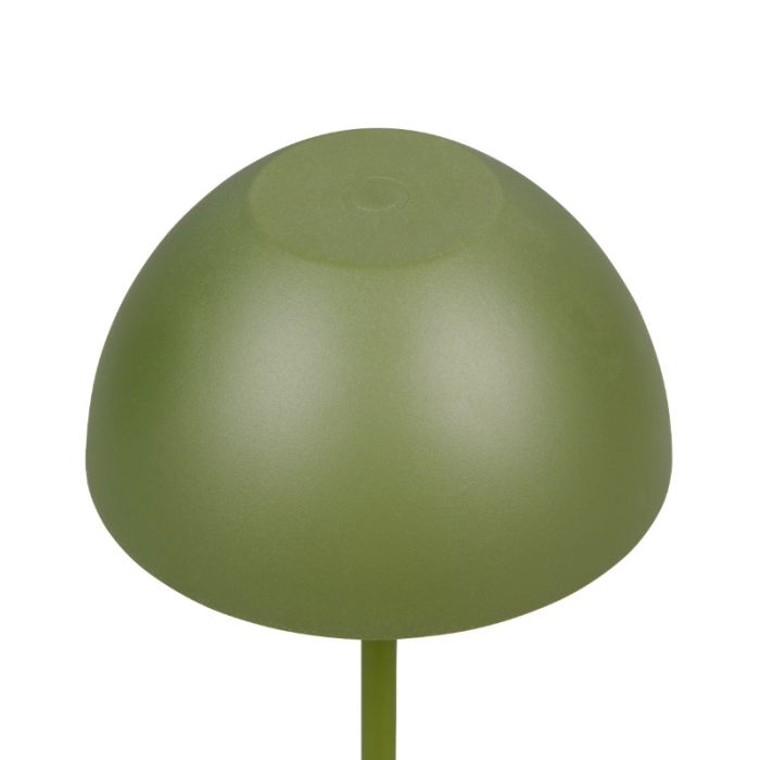Grøn genopladelige bordlampe plast, Mikhail, 2W, 3000K LED, IP44, med beröringsdimmer