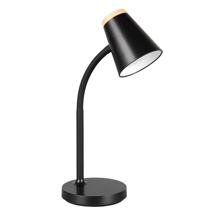 Sort bordlampe modern, Rahul, 4,5W, 3000K LED, med brytare