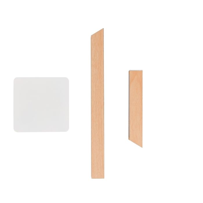 Modern genopladelige bordlampe træ, Reijer, 2W, 3000K LED, med beröringsdimmer