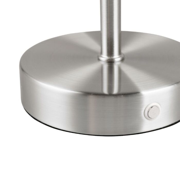 Nikkel genopladelige bordlampe modern, Dustin, 1W, 3000K LED, med beröringsdimmer