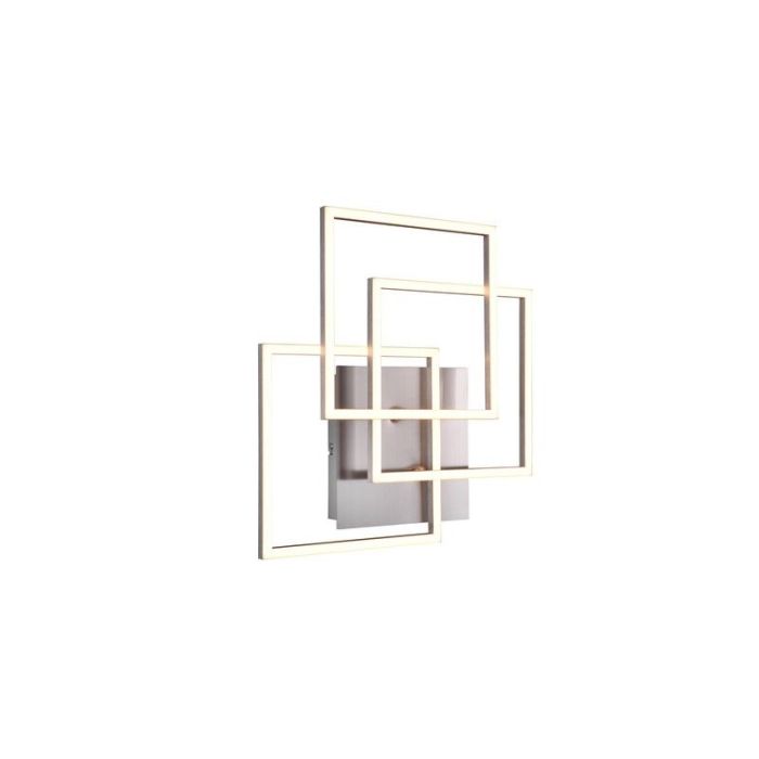 Nikkel plafond modern, Bibiana, 28W, varm til kold hvid justerbar LED, med fjärrkontroll