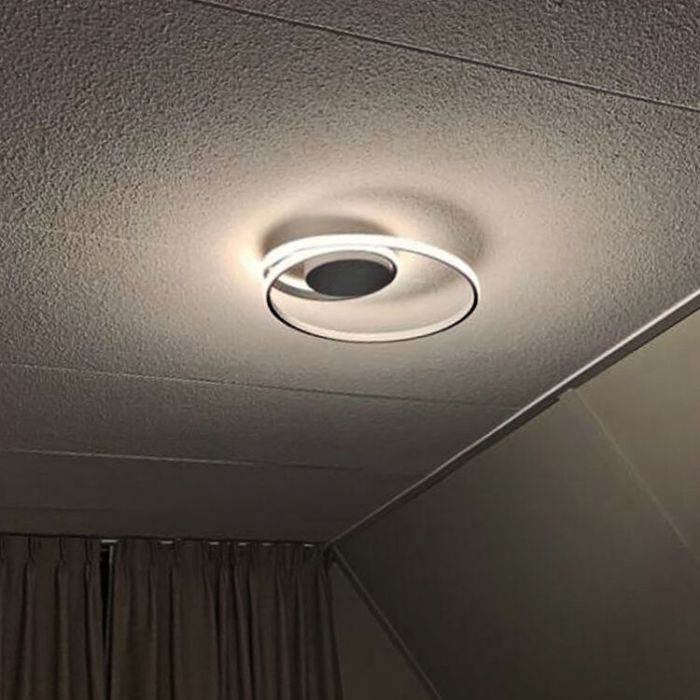 Hvid plafond modern, Sassandra, 22W, 3000K LED, 3 trins lysdæmper