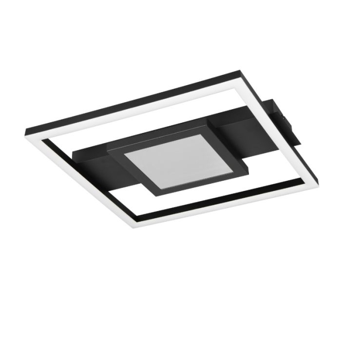 Sort loftlampe modern, Sandhia, 16W, 3000K LED