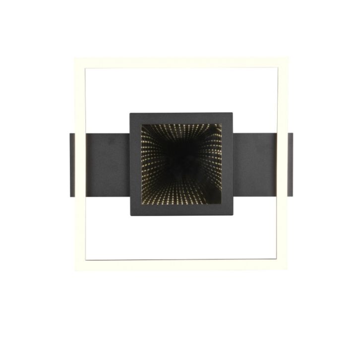 Sort loftlampe modern, Sandhia, 16W, 3000K LED