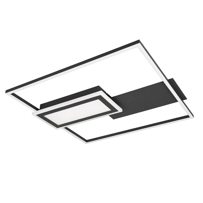 Sort plafond design, Shun, 32W, varm til kold hvid justerbar LED