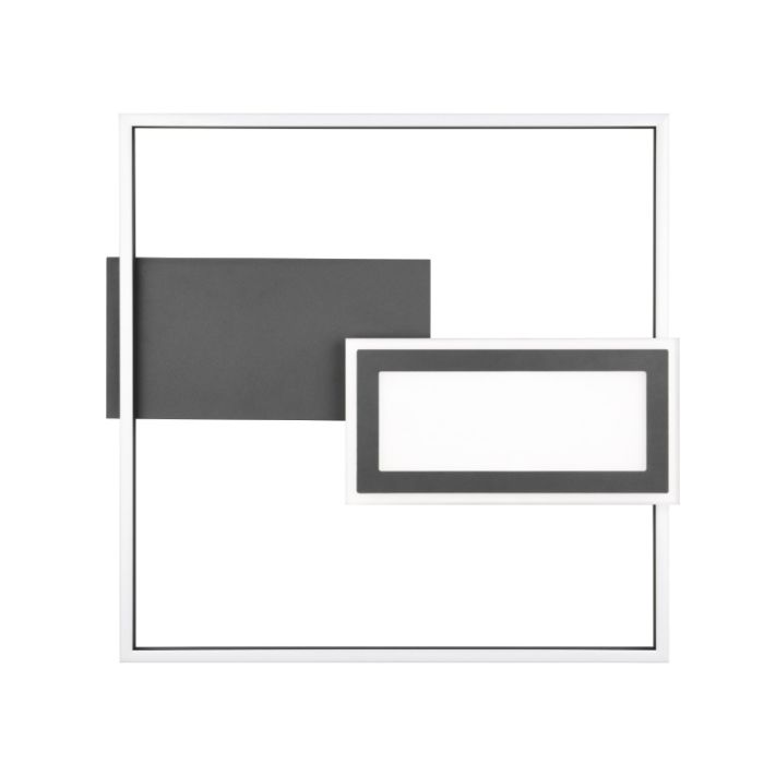 Sort plafond design, Shun, 32W, varm til kold hvid justerbar LED