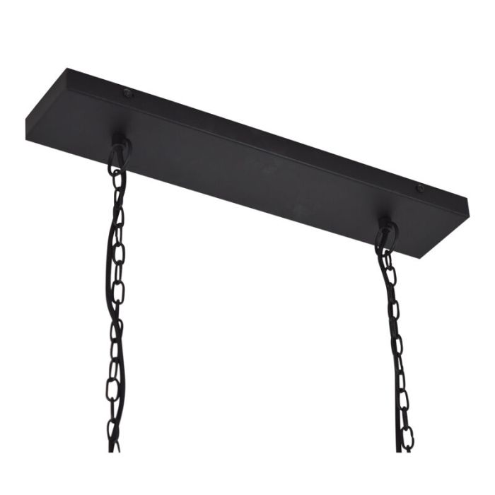 Industri pendel lampe spisebord sort, Kezban