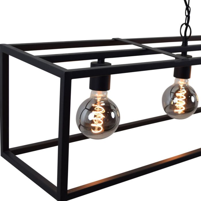 Industri pendel lampe spisebord sort, Redox