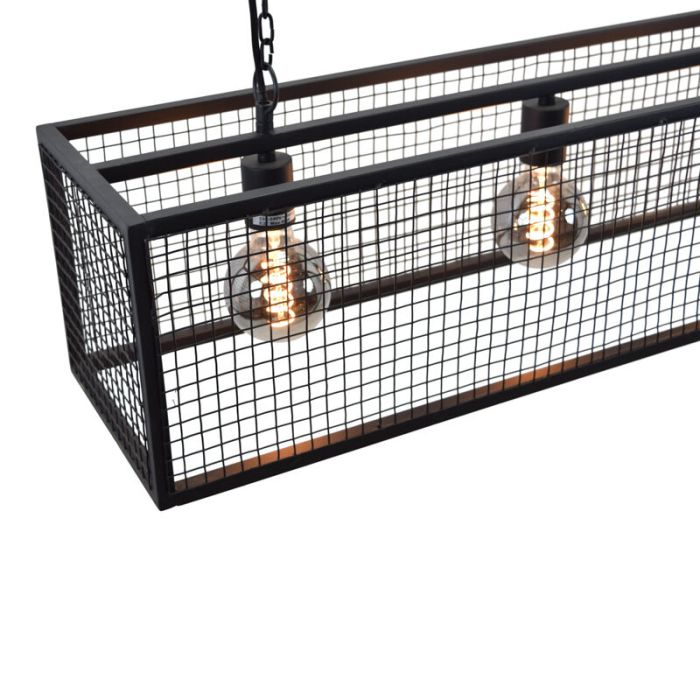 Industri pendel lampe spisebord sort, Redox