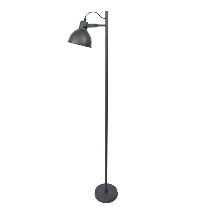 Industri gulv lampe sort, Belga, med brytare