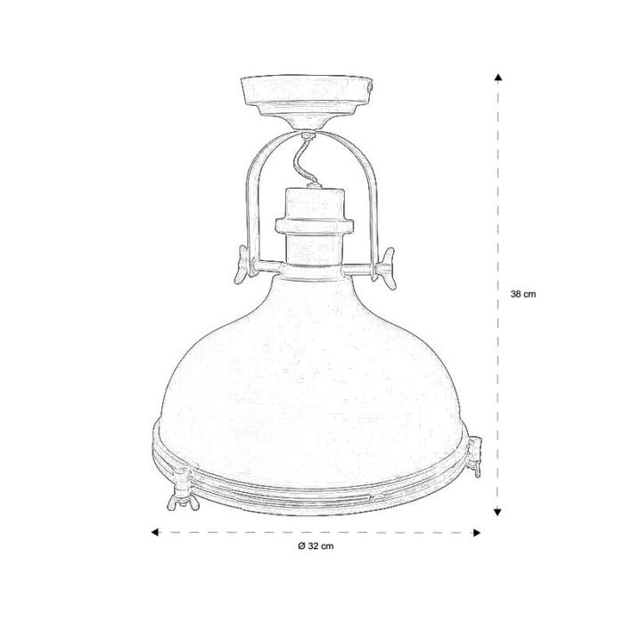 Industri loftlampe sort, Liga