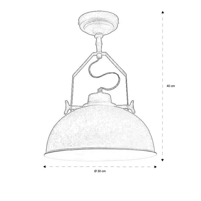 Industri plafond sort, Fellen