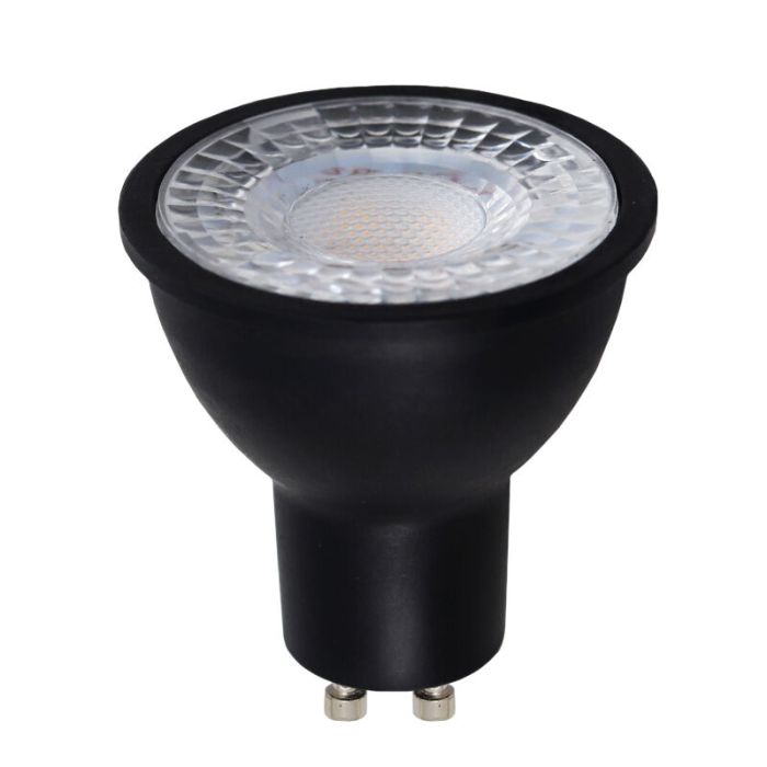 20-pak sort dæmpbar GU10 LED spot Antonie, 5 Watt, 2700K (varm hvid)