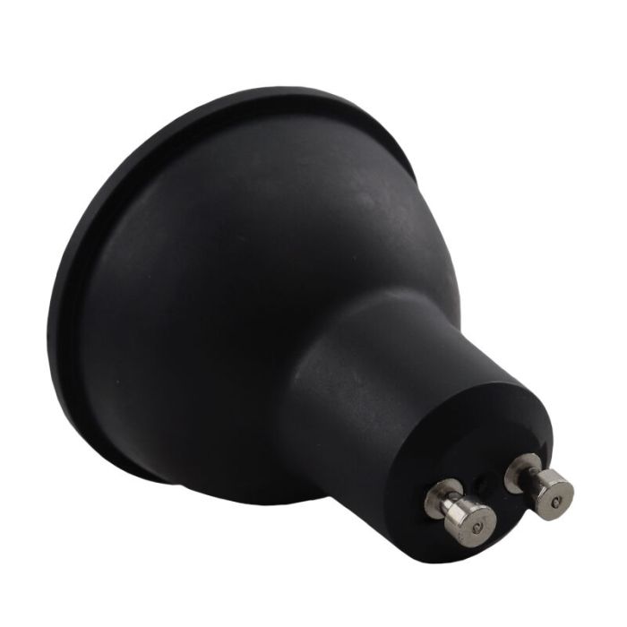 20-pak sort dæmpbar GU10 LED spot Antonie, 5 Watt, 2700K (varm hvid)