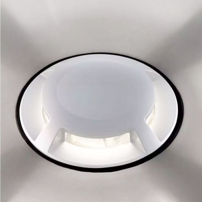 Modern nedgravningsspot hvid, Marcus, 1W, 6500K LED, IP67