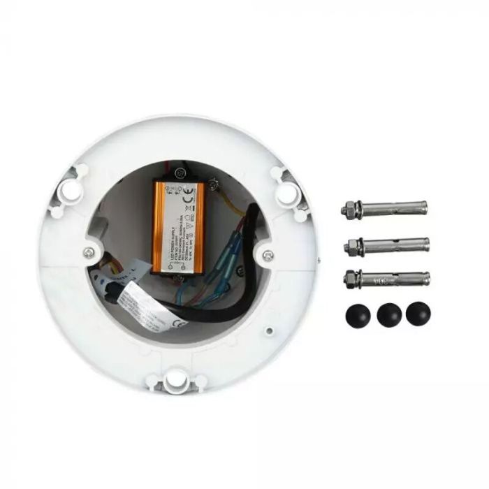 Modern udendørslampe hvid, Kiona, 10W, 6400K LED, IP65