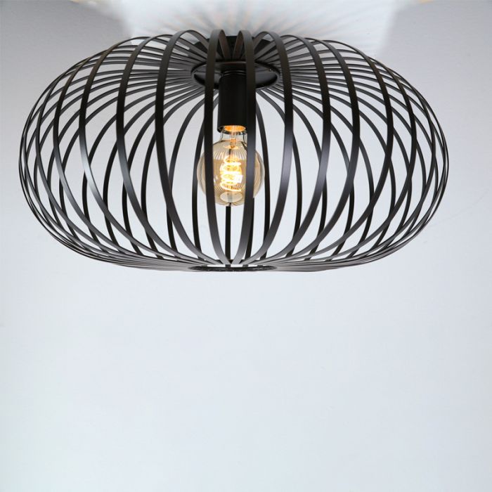 Industri loftlampe sort, Balloon