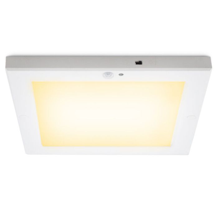 Plast loftslampe med sensor hvid, Luan, 20W, 3000K LED