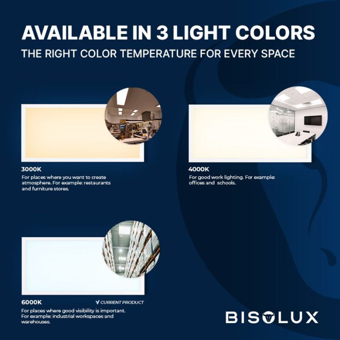 Bisolux Master LED 30x60 panel, 24W, 6000K