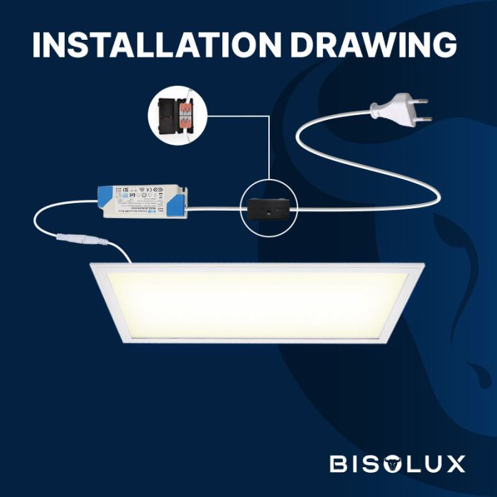 Bisolux Master LED 30x60 panel, 24W, 6000K