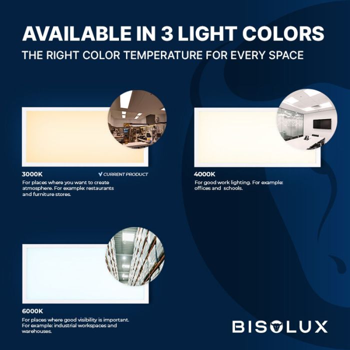 Bisolux Master LED 60x120 panel, 60W, 3000K