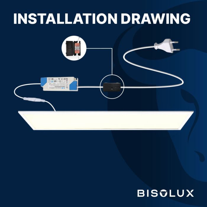 Bisolux Master LED 60x120 panel, 60W, 6000K