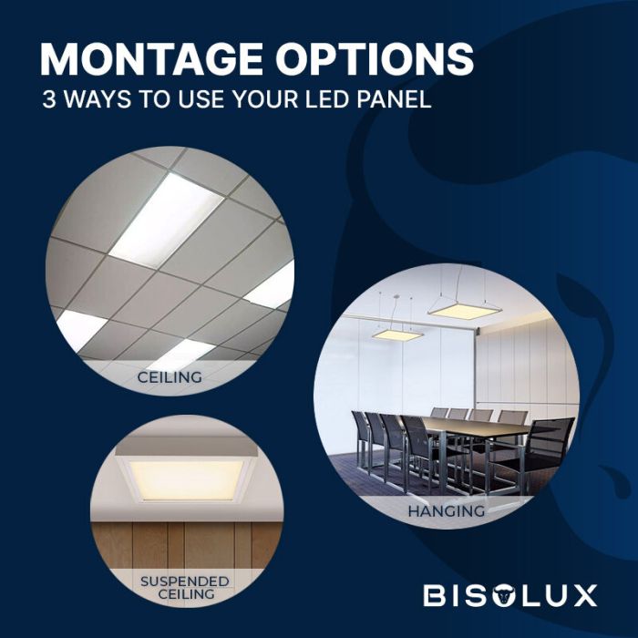 Bisolux Master LED 62x62 panel, 38W, 6000K