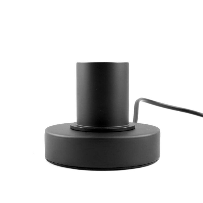 Modern bordlampe uden skærm sort, Rika, med brytare