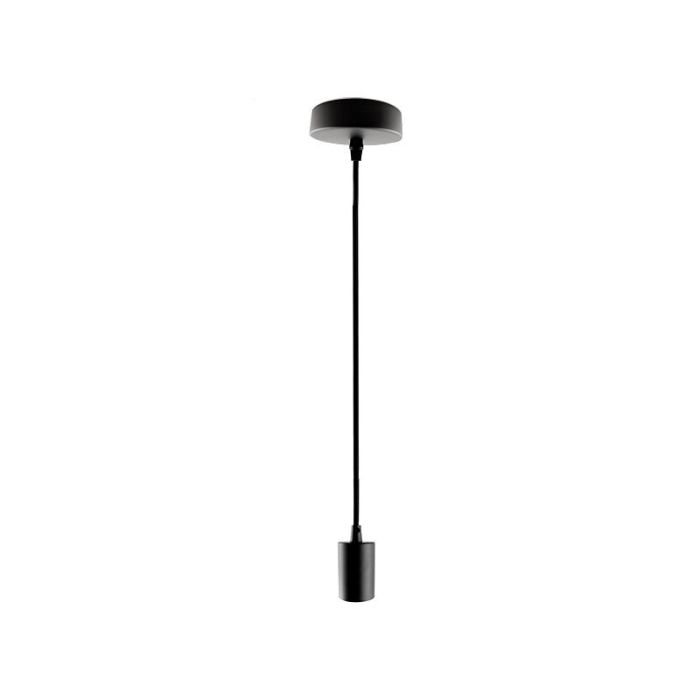 Modern pendler lampe uden skærm sort, Rika