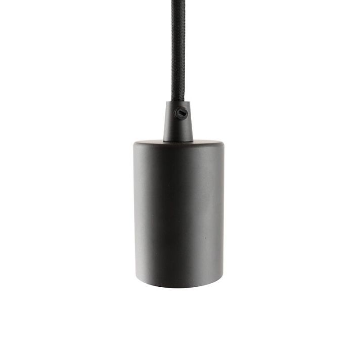 Modern pendler lampe uden skærm sort, Rika