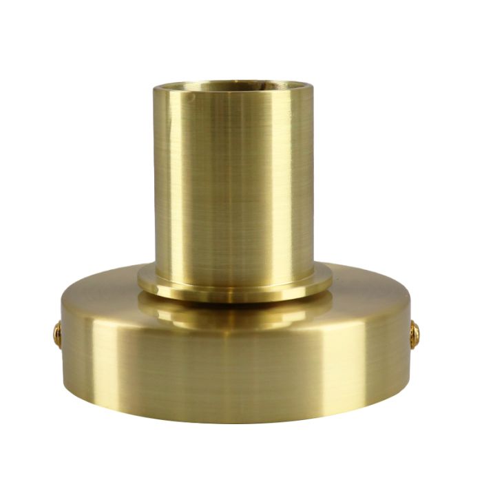 Aluminium bordlampe uden skærm guld, Rika, med brytare
