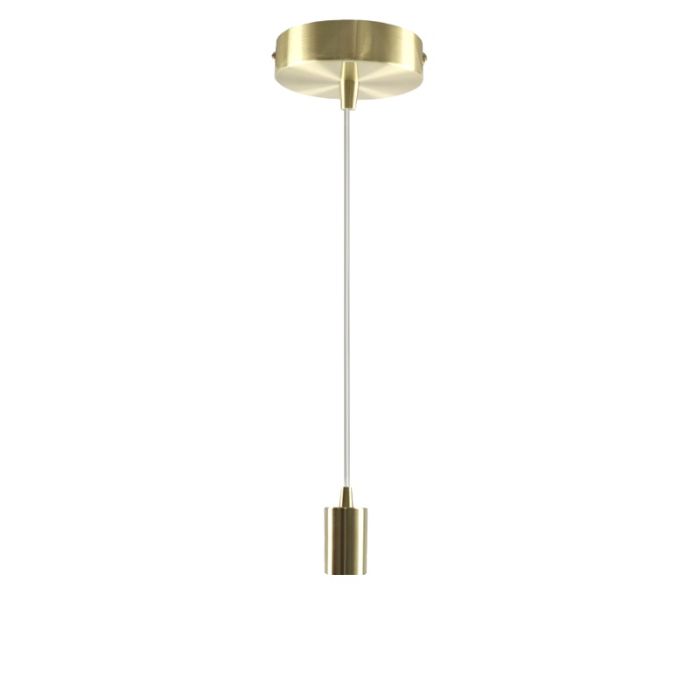 Aluminium pendler lampe uden skærm guld, Rika