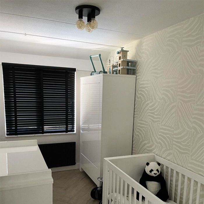 Modern loftlampe sort, Rami
